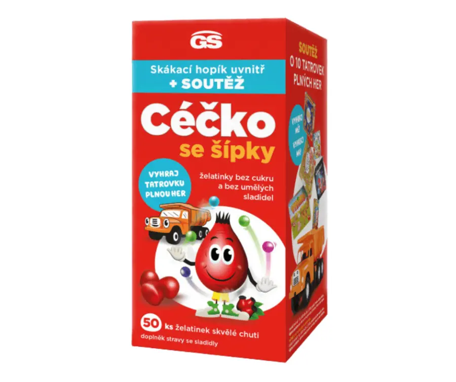 14011-gs cecko se sipky zelatinky bez cukru 50ks darek